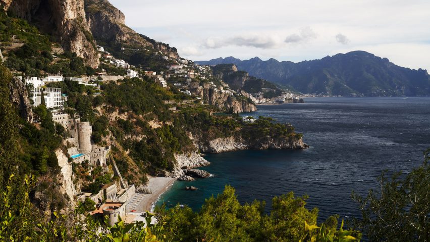 Borgo Santandrea hotel overlooks the historic fishing village of Conca dei Marini