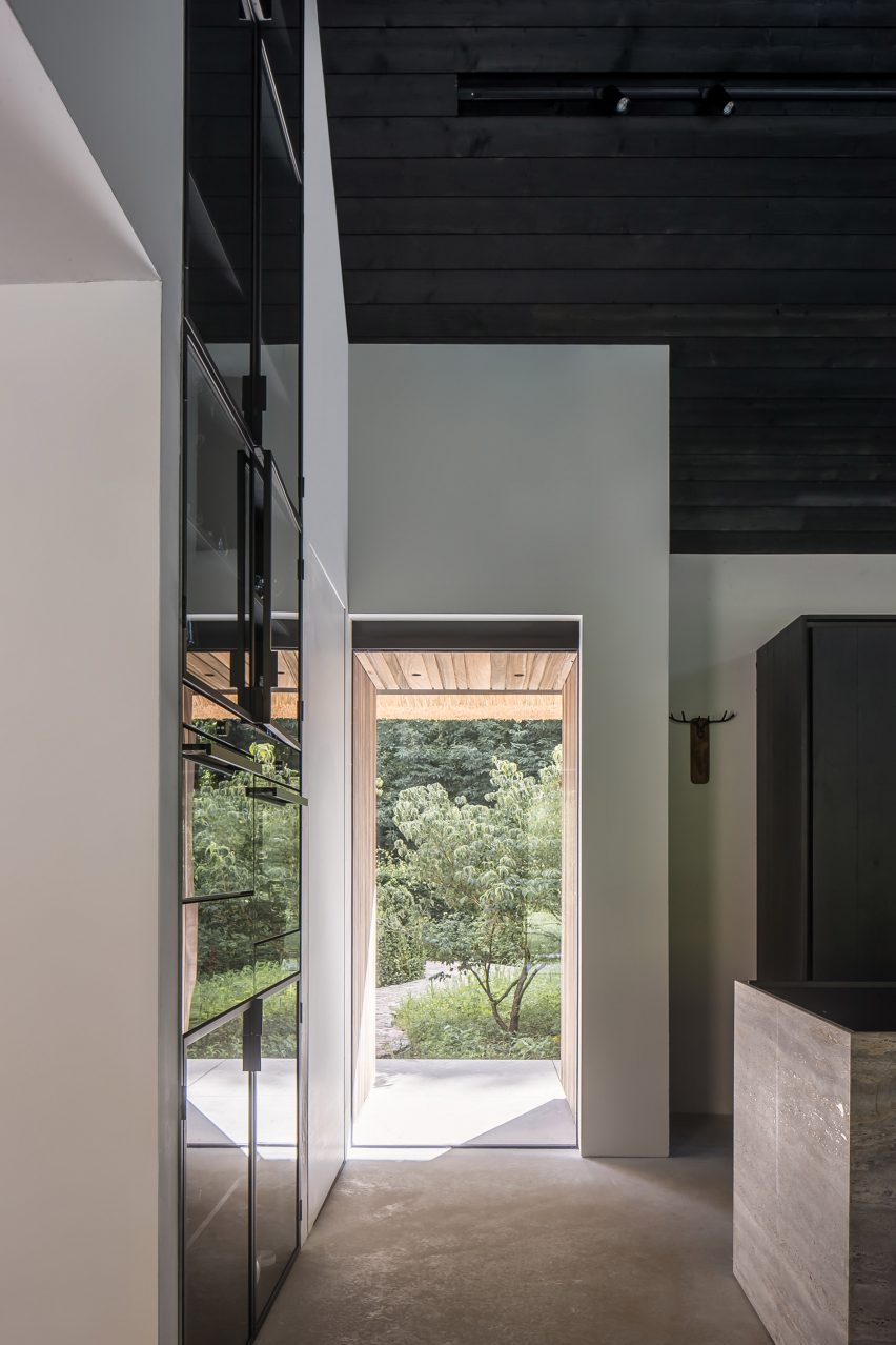 Minimalist kitchen interior at Villa VD