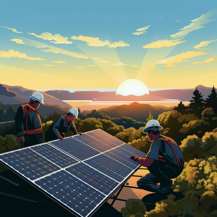 Illustration of Solano county city California Forever by Flannery Associates