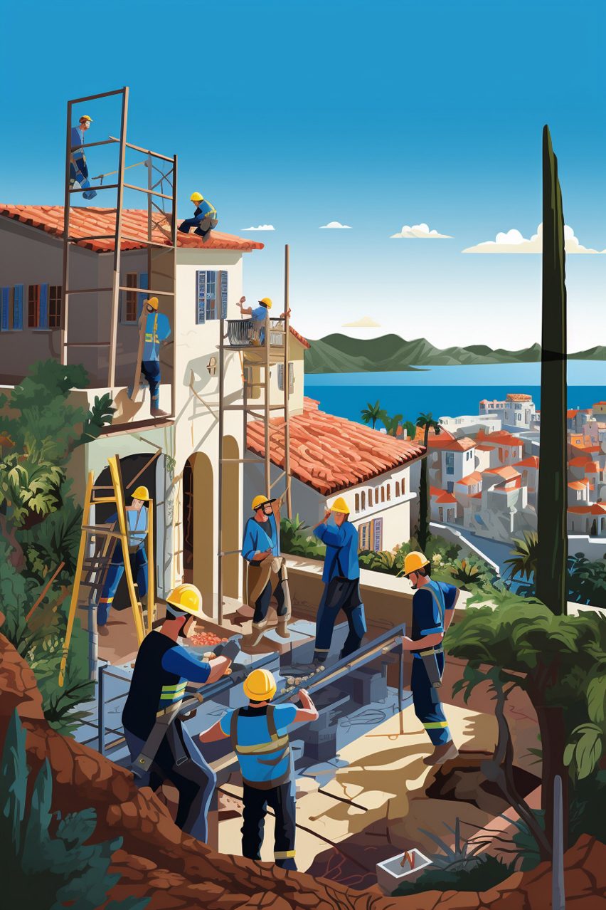 Illustration of Solano county city California Forever by Flannery Associates