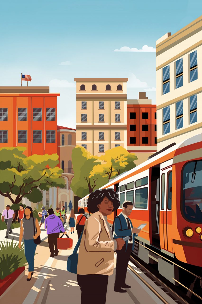 Illustration of Solano county city California Forever by Flannery Associates