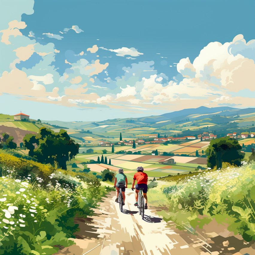 Illustration of Solano county city California Forever by Flannery Associates