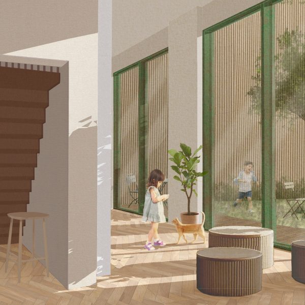 Visualisation of communal living facility interior