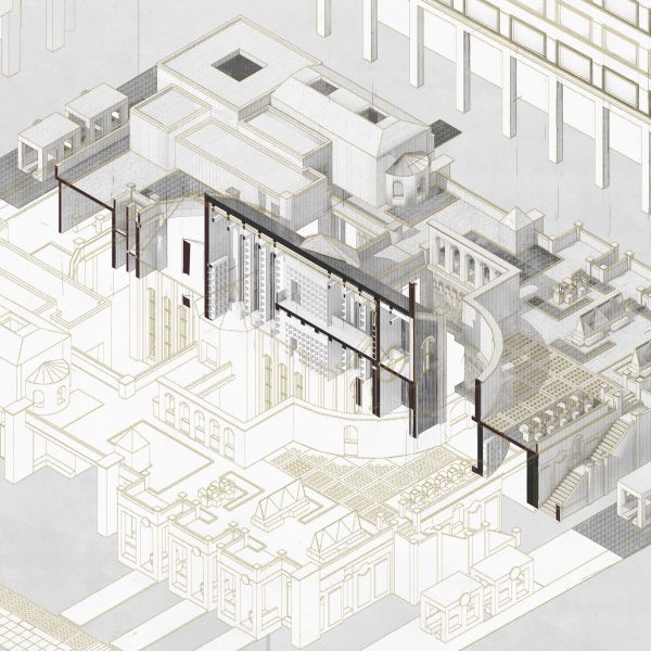 Visualisation of a memorial for monuments