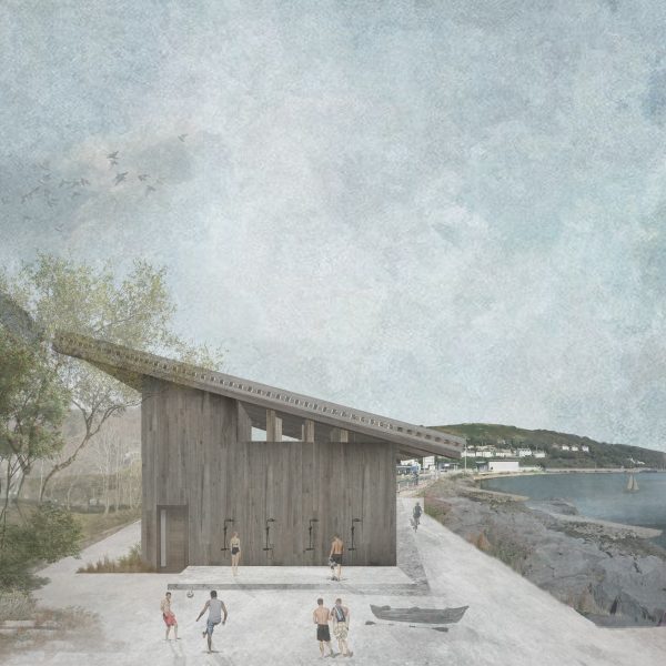 Visualisation of a centre that connects Goodwick, Wales, to the sea