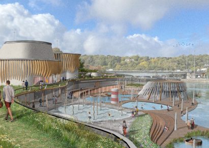 Visualisation of project that connects Bristol to different water sources