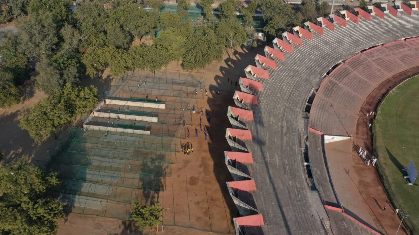 Sardar Vallabhbhai Patel Stadium in Ahmedabad, India