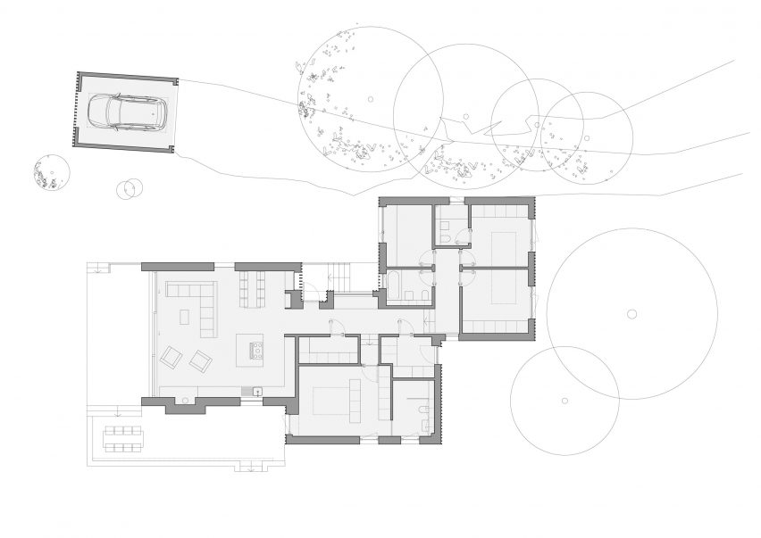 Plan of Modern Barn
