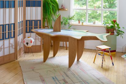 Photo of the Fish Table & Wiggle Paravant by Rio Kobayashi
