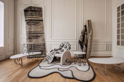 Photograph showing exhibition of furnishings