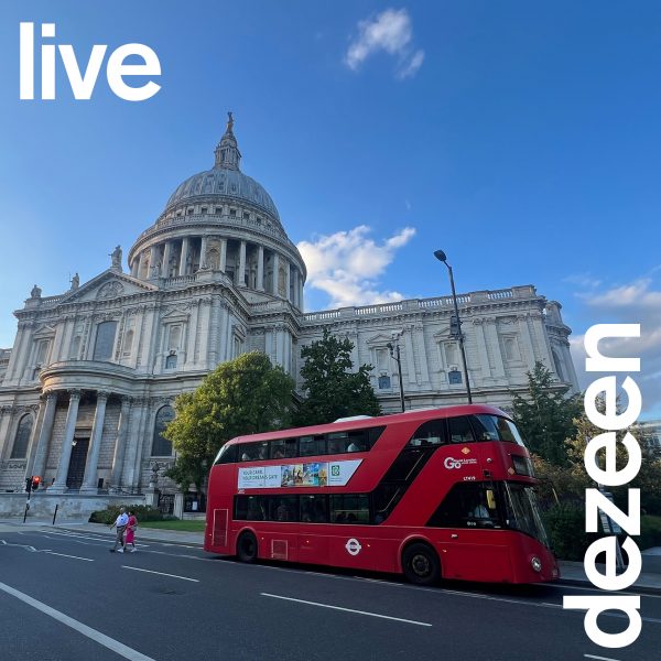 dezeen live LDF 2023 red bus