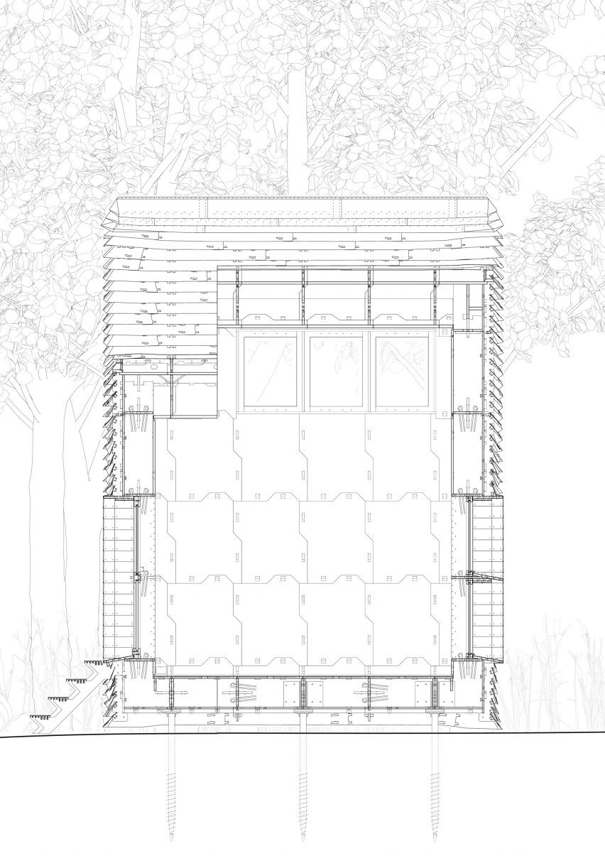 Section of Digital House by Julian Krüger and Benjamin Kemper