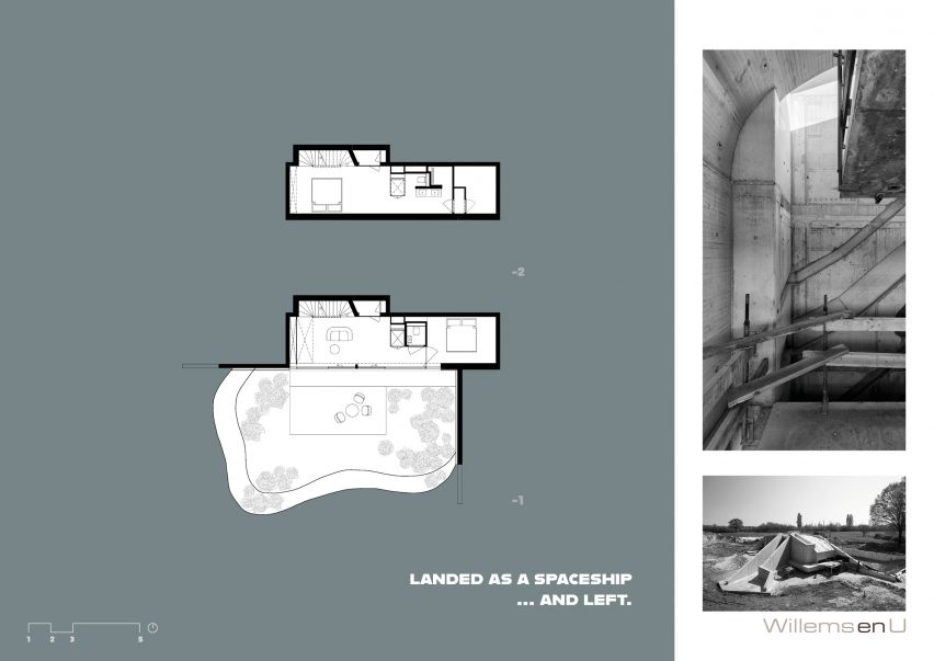 Lower two floor plans of The House Under The Ground by WillemsenU