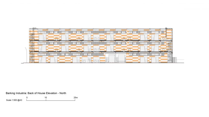 Section drawing of Industria by Haworth Tompkins