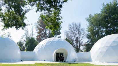 Geodesic domes at Earth Edition
