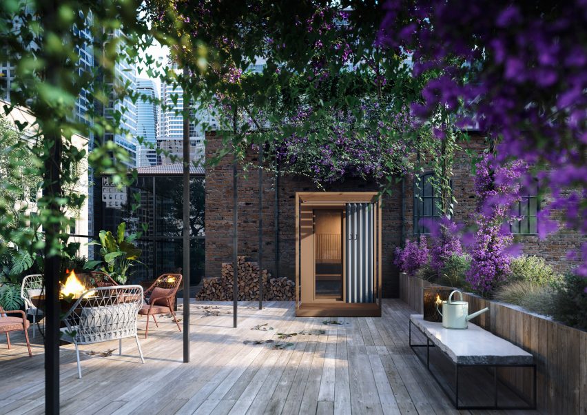 Cabanon outdoor sauna by Effe