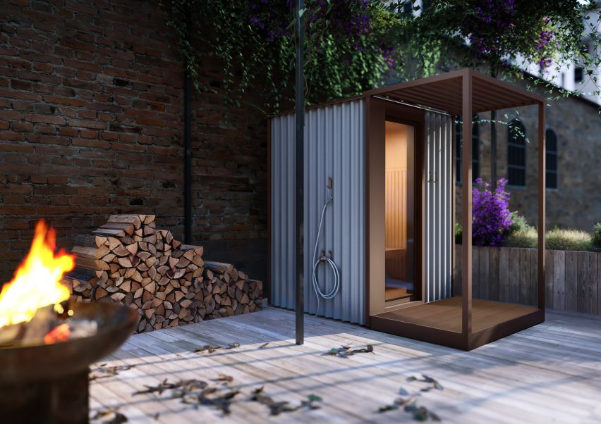 Cabanon outdoor sauna by Effe