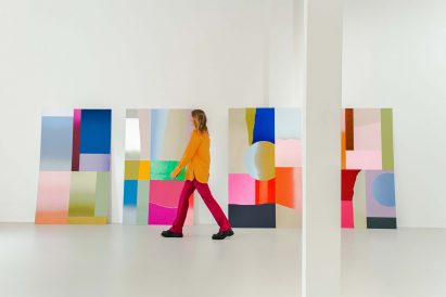 Colourful screens at Dubai Design Week