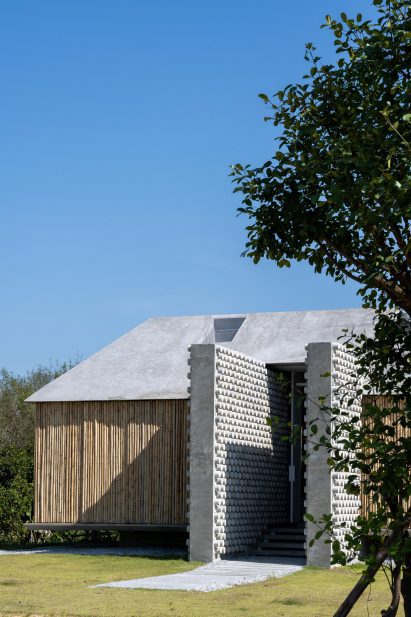 Entrance to the bamboo Furnish Studio in Thailand by 11.29 Studio