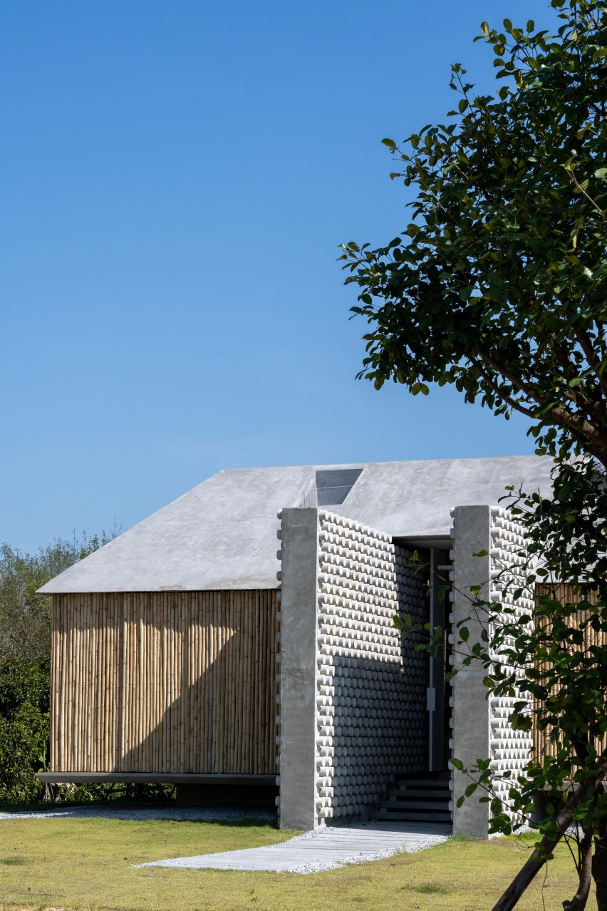 Entrance to the bamboo Furnish Studio in Thailand by 11.29 Studio