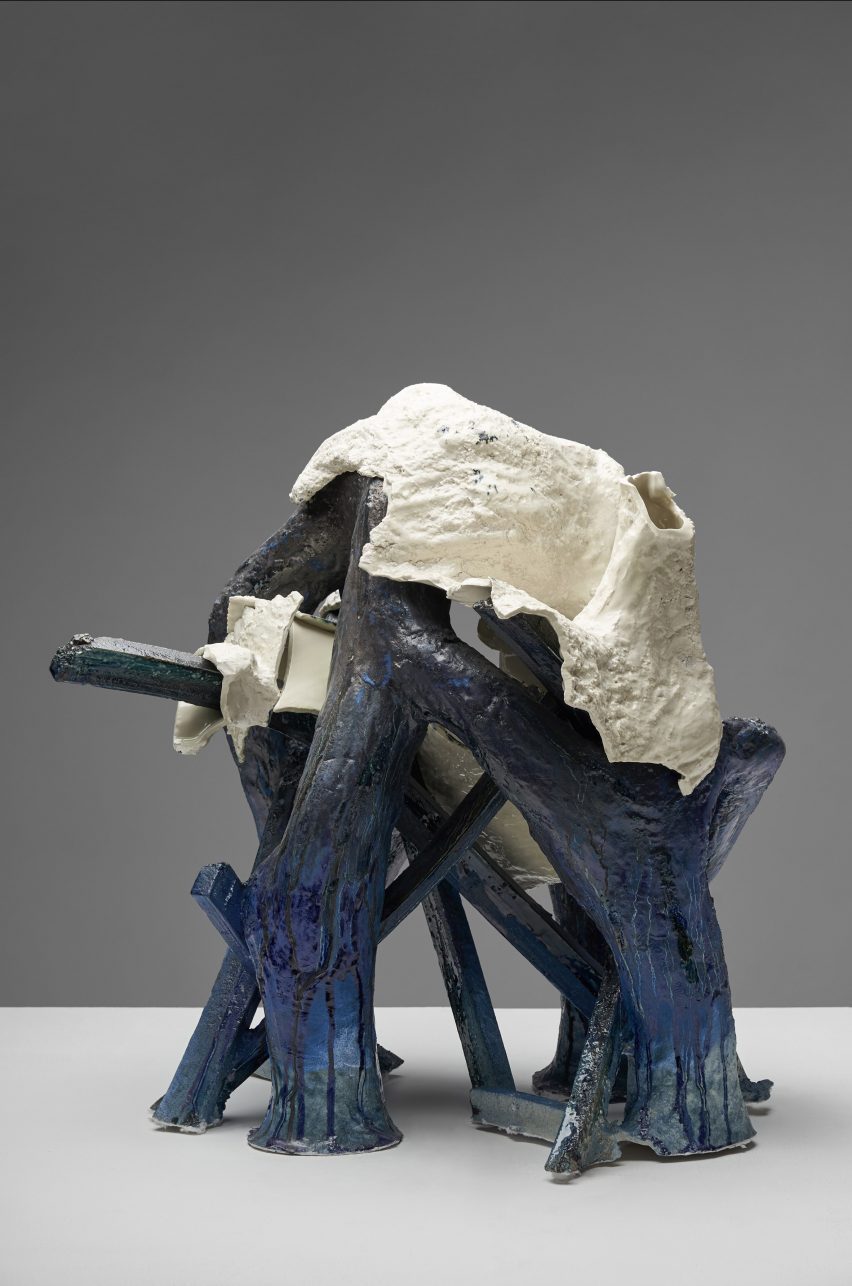 Sculptural artwork at the Growth and Form exhibition at Gallery Fumi