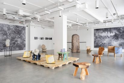 Furniture at the Growth and Form exhibition at Gallery Fumi