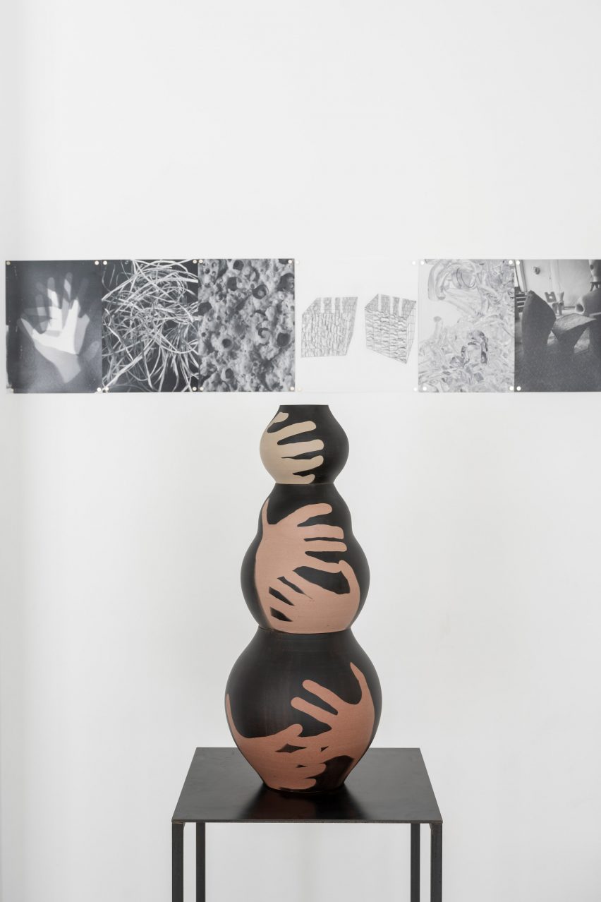 Sculptural vase at the Growth and Form exhibition