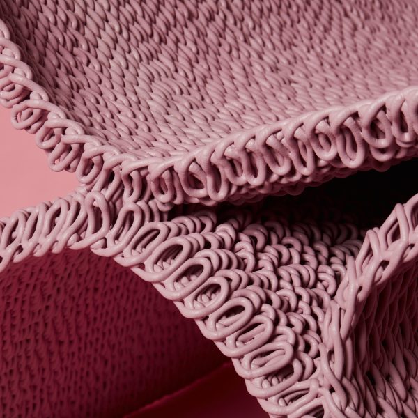 Photo of detail of the Digitally Woven chair by Gareth Neal and the New Raw