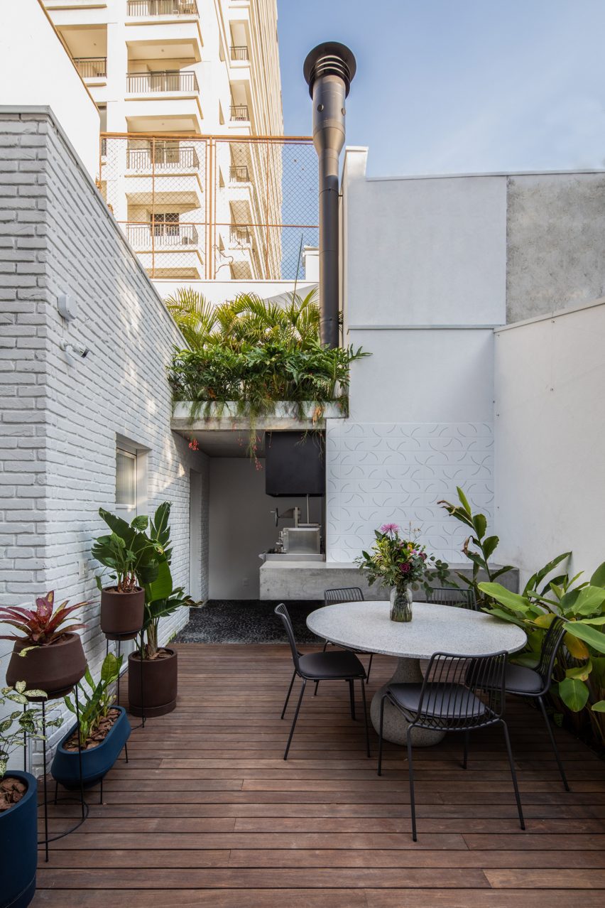 Terrace at Casa Yuji in Sao Paulo by Goiva