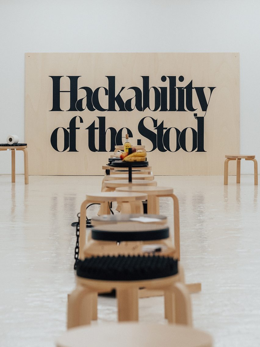 Hackability of the Stool exhibition