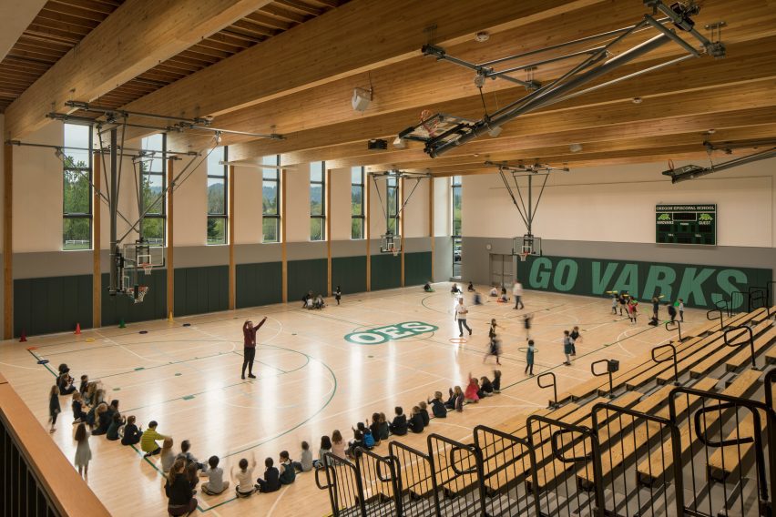 Gymnasium at the Oregon Episcopal School Athletic Center by Hacker Architects