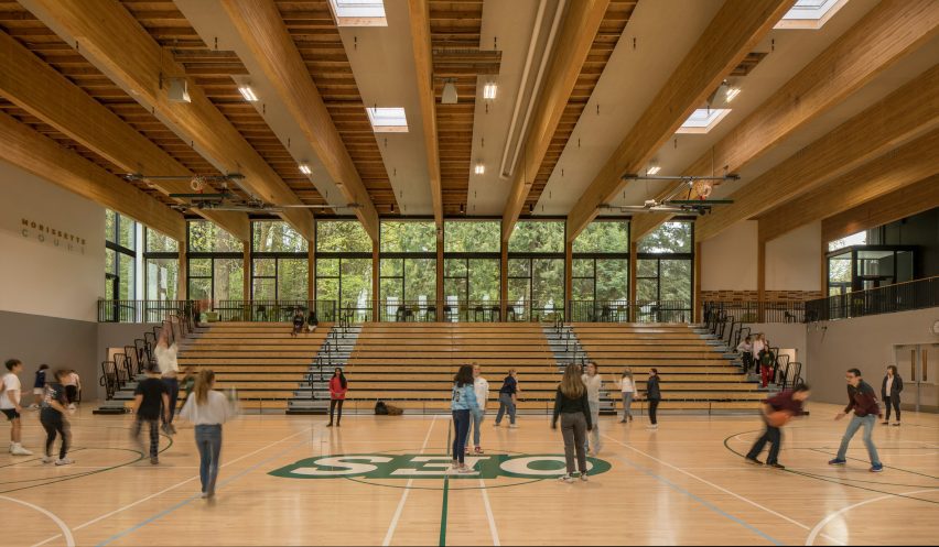 Gymnasium at the Oregon Episcopal School Athletic Center by Hacker Architects