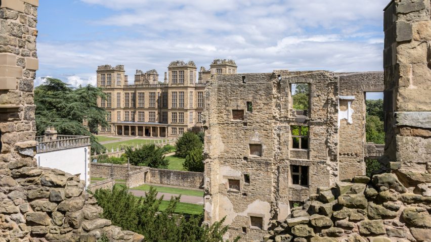 Associates Hardwick Old Hall ruin alongside Hardwick Hall