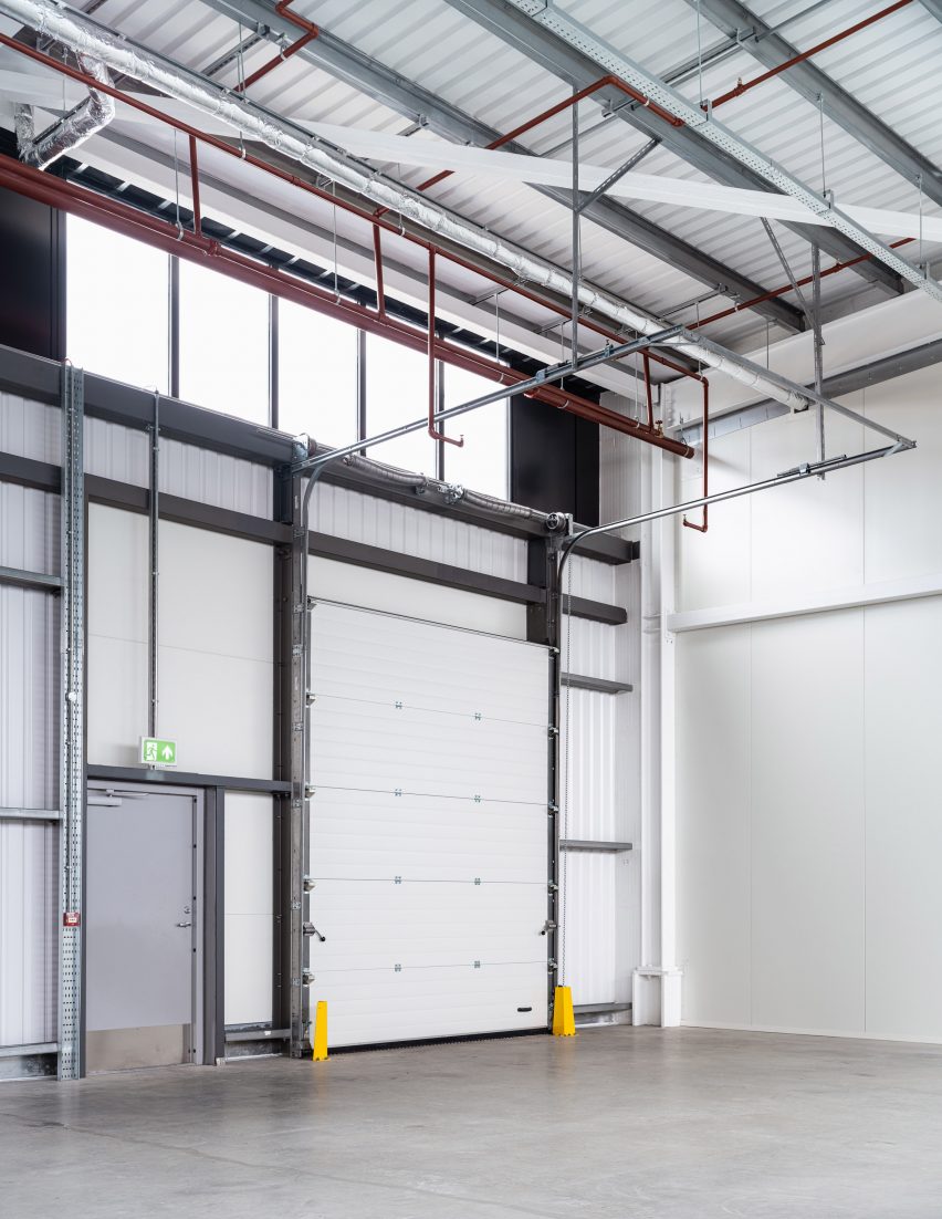 Interior of an industrial unit at Industria