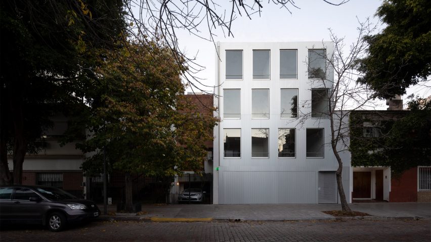 Aluminium Virrey Aviles Street apartments by Juan Campanini and Josefina Sposito