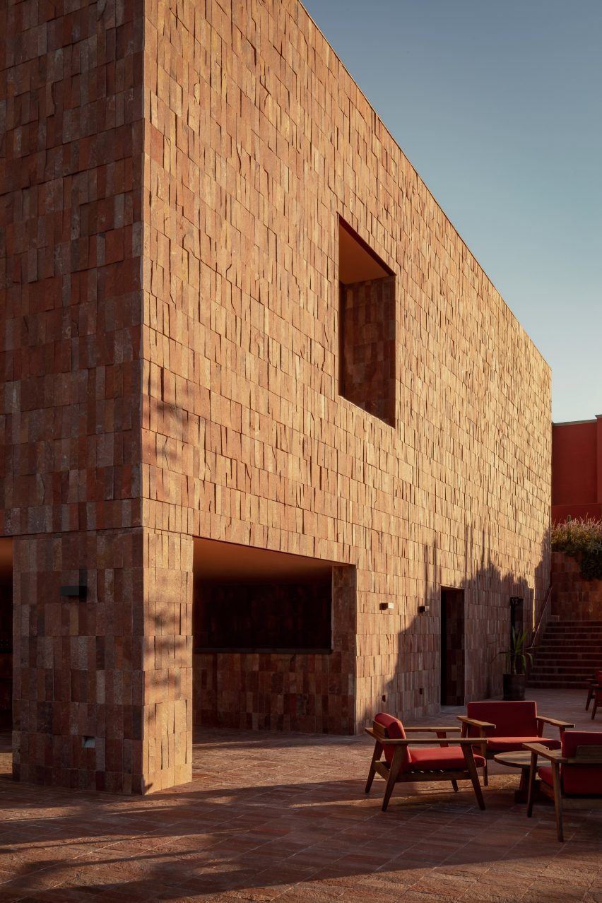 A brick facade