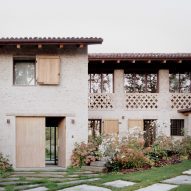 Exterior of Cascina house in Italy
