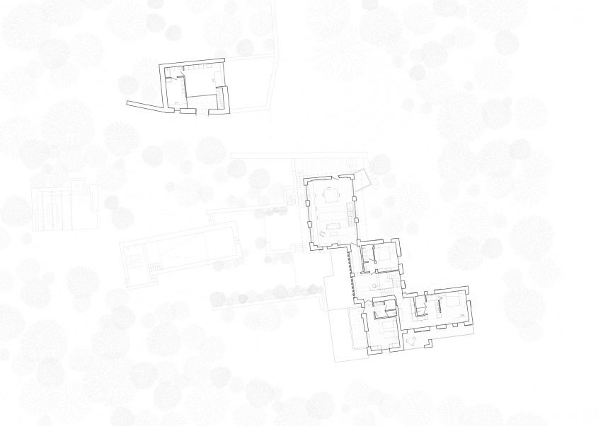 Plan of Cascina by Jonathan Tuckey Design