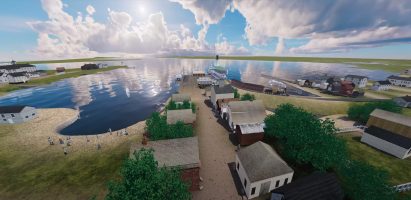 Visualisation of seaside town