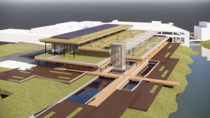 Visualisation of building by sea