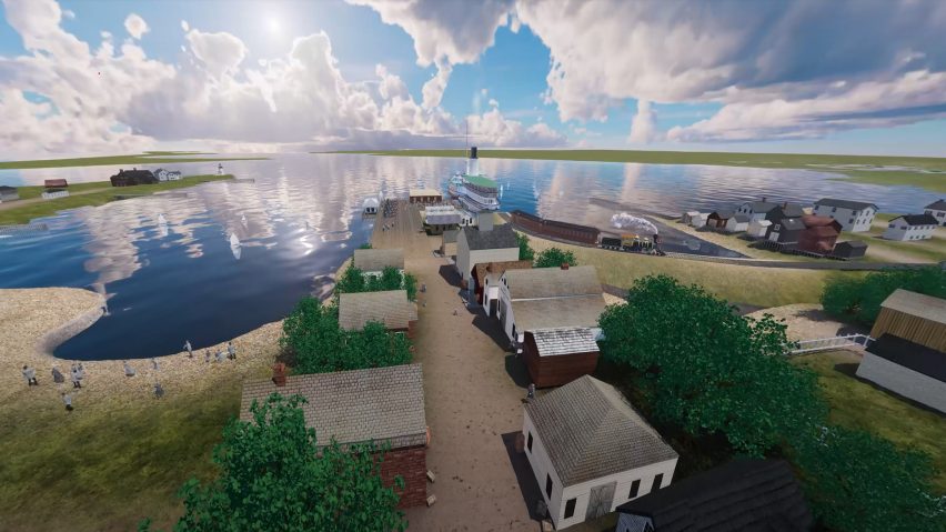 Visualisation of seaside town