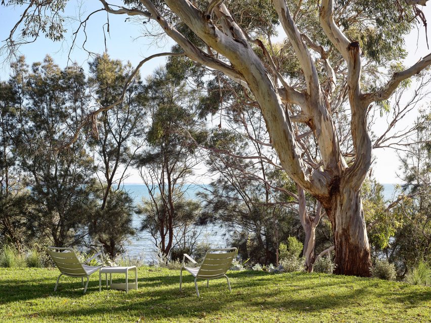 Garden overlooking the sea