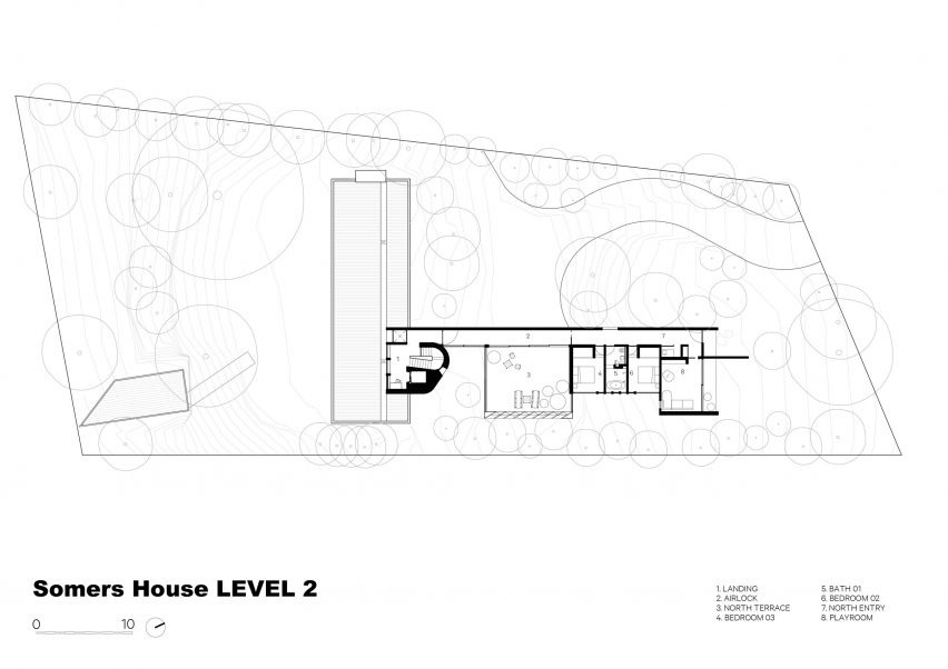Second floor plan of Somers House by Kennedy Nolan