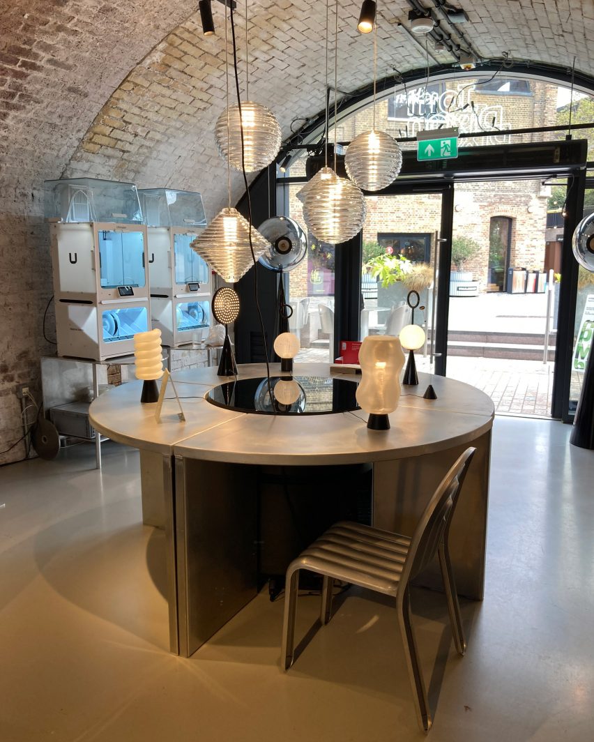 Tom Dixon lighting on show at Hypermobile LDF 2023
