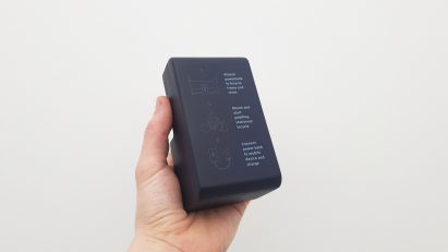 Hand holding MyPowerbank by Luke Talbot
