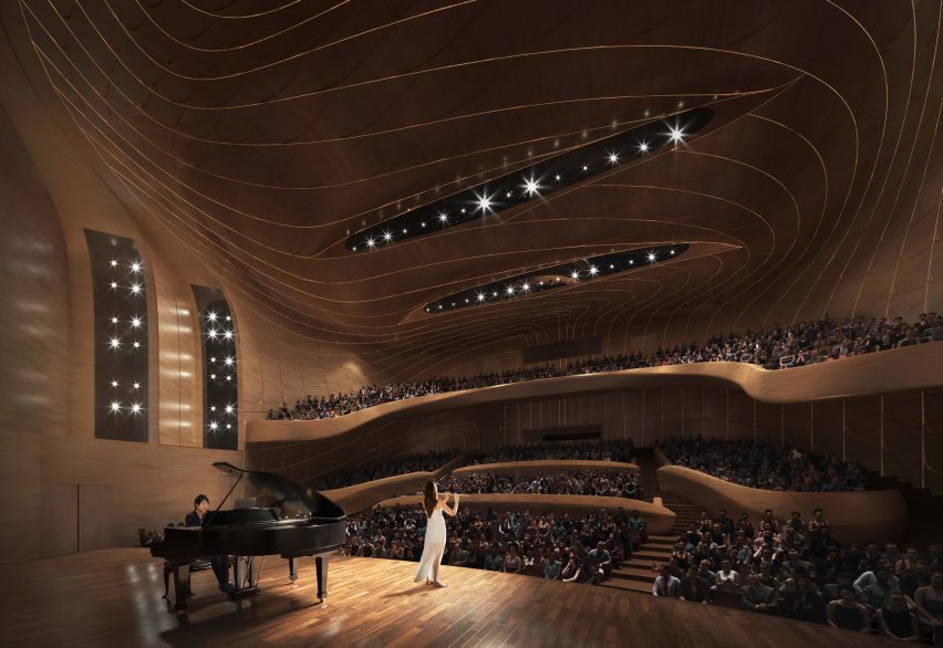 Render of Anji Culture and Art Center