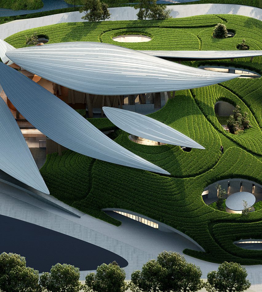 Render of Anji Culture and Art Center