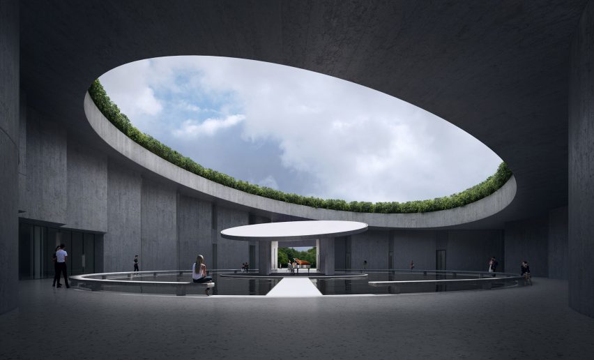Render of Anji Culture and Art Center