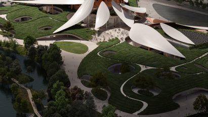 Render of Anji Culture and Art Center