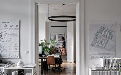 Interior photo of Shibukawa Eder Architects studio